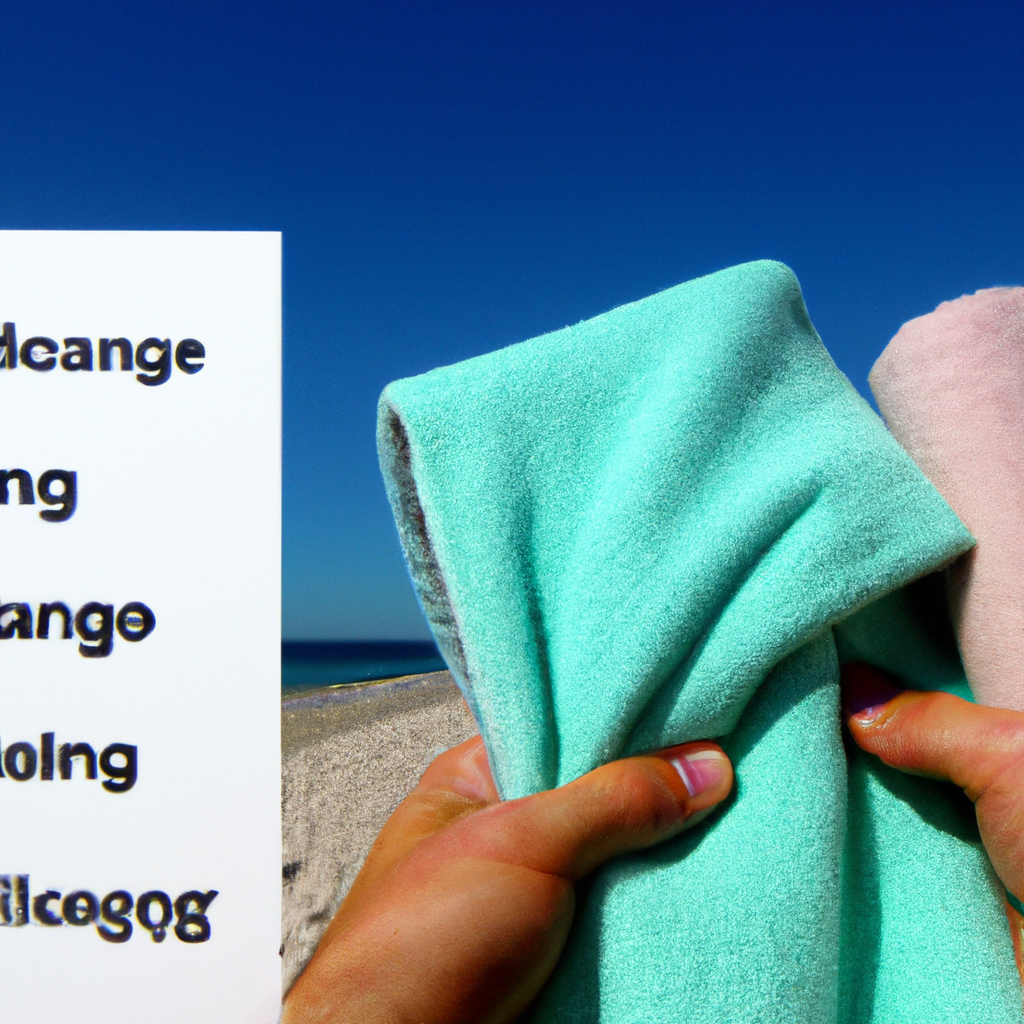 Guide til valg af det perfekte badehåndklæde til strandturen